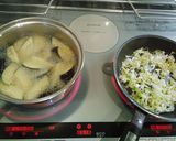茄子と挽肉の味噌炒め作り方2写真