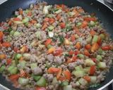 彩り野菜と豚ひき肉のココットカマン作り方4写真