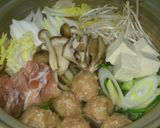 寒い日はあったまろ～♪鶏だんご鍋作り方2写真