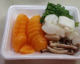 柿と蕪と春菊の彩りサラダ作り方8写真