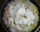 鮭と白菜のミルク煮作り方6写真