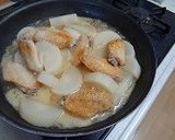 鶏手羽先肉と大根煮作り方4写真