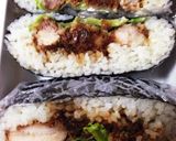 おにぎらず ー唐揚げマヨキムチかかー作り方6写真