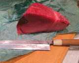 黒マグロの手巻き寿司作り方2写真