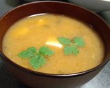 なめこと豆腐と三つ葉のお味噌汁作り方4写真