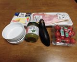 ココットカマン　茄子とトマトとベーコン作り方1写真