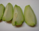 はやとうりの麻婆風。作り方1写真