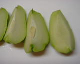 はやとうりの麻婆風。作り方1写真