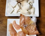 ささみとエリンギのレモンバター醤油炒め作り方1写真