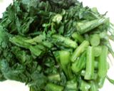 牛肉と春菊の混ぜご飯作り方1写真