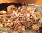 簡単☆厚揚げと豚肉とレタスの和風炒め作り方6写真