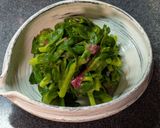 5分で♡チンゲン菜花の梅かつお和え作り方4写真