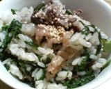 牛肉と春菊の混ぜご飯作り方4写真