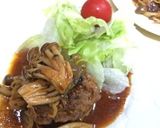 ココットカマンでチーズインハンバーグ作り方7写真