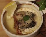 牡蠣とチーズと白ワインのココットカマン作り方5写真