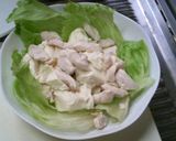 居酒屋☆蒸し鶏と豆腐のサラダ作り方3写真