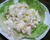 居酒屋☆蒸し鶏と豆腐のサラダ作り方5写真