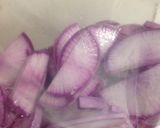 材料2つ‼紫大根のらっきょう酢漬け作り方3写真