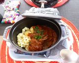 ストウブで牛肉のトマト煮込み作り方4写真