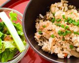 調味料なし⁈バランス満点★炊き込みご飯作り方5写真