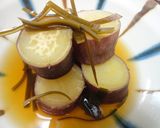食べやすい小さな薩摩芋と切り昆布の煮物作り方7写真