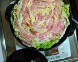 白菜と豚肉の薔薇咲きミルフィーユ作り方1写真