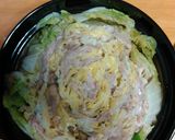 白菜と豚肉の薔薇咲きミルフィーユ作り方2写真