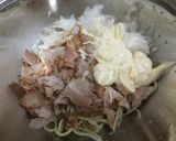 焼き豚と玉ねぎのミモザスパサラダ作り方2写真