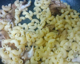 マイタケと鶏むねハムの和風パスタ★作り方3写真