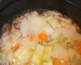 豚バラと野菜たっぷりのミルクみそスープ作り方3写真