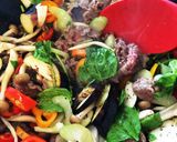 糸こんにゃくで食べるタイカレーヌードル作り方3写真