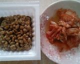 混ぜてのせて食べる!!納豆+キムチde丼作り方2写真