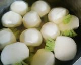 かぶの鶏そぼろ煮*薄味の優しい味カブ 蕪作り方2写真