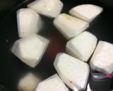 料理人レシピ海老芋とあみえび煮作り方1写真