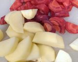 野菜と豆腐とちくわの白味噌作り方2写真