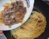 超簡単♪フライパンひとつで和風牛丼パスタ作り方9写真