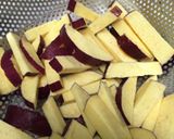 薩摩芋とひき肉の甘辛炒め！おかず・弁当に作り方1写真