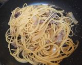 超簡単♪フライパンひとつで和風牛丼パスタ作り方11写真