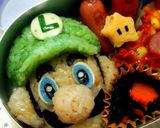 ♪スーパーマリオ♪ルイージ♪キャラ弁♪作り方8写真