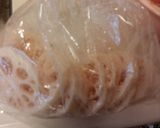 れんこんの挽き肉はさみ焼き♪照り焼き風作り方3写真