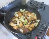 茄子・キャベツ・豆腐DE焼うどん作り方3写真