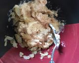 鮭マヨネーズ乗せ、バター風味でハンバーグ作り方5写真