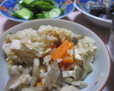 貝柱とマイタケの炊き込みご飯作り方11写真