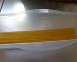 最速のどん底のパスタ（ペペロンチーノ）作り方1写真