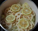 キャベツとレンコンのゆず風味蒸し作り方3写真