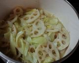 キャベツとレンコンのゆず風味蒸し作り方5写真