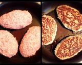 簡単美味しい＊チーズinハンバーグ作り方5写真