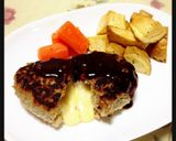 簡単美味しい＊チーズinハンバーグ作り方7写真