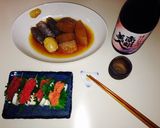 飾蒲鉾(大葉,鱈子,大根).純米酒作り方4写真