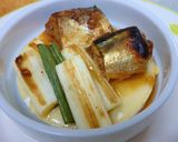 焼きネギと秋刀魚味噌煮缶のココットカマン作り方2写真